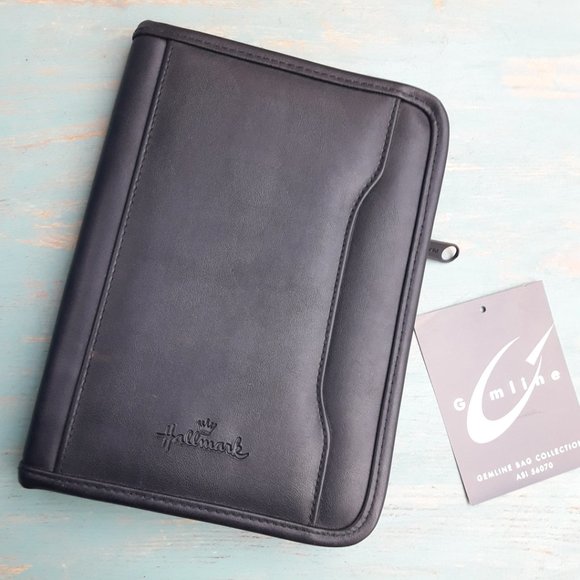 Daytimer Planner Leather Organizer Notebook Holder Retro Vintage Back to School - Picture 2 of 15